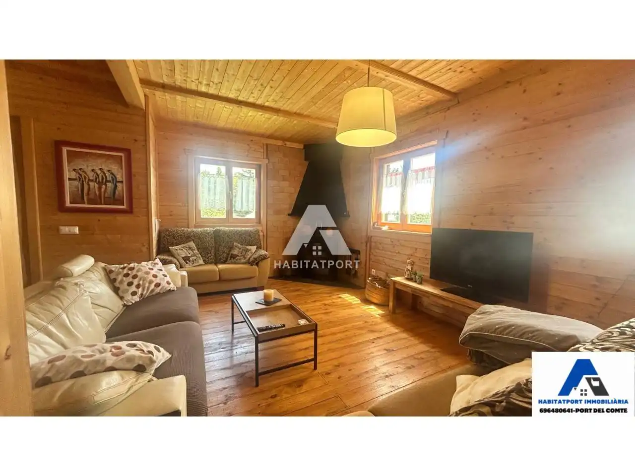 Sala de estar de Casa o chalet en venta en La Coma i la Pedra con Calefacción, Jardín privado y Parquet