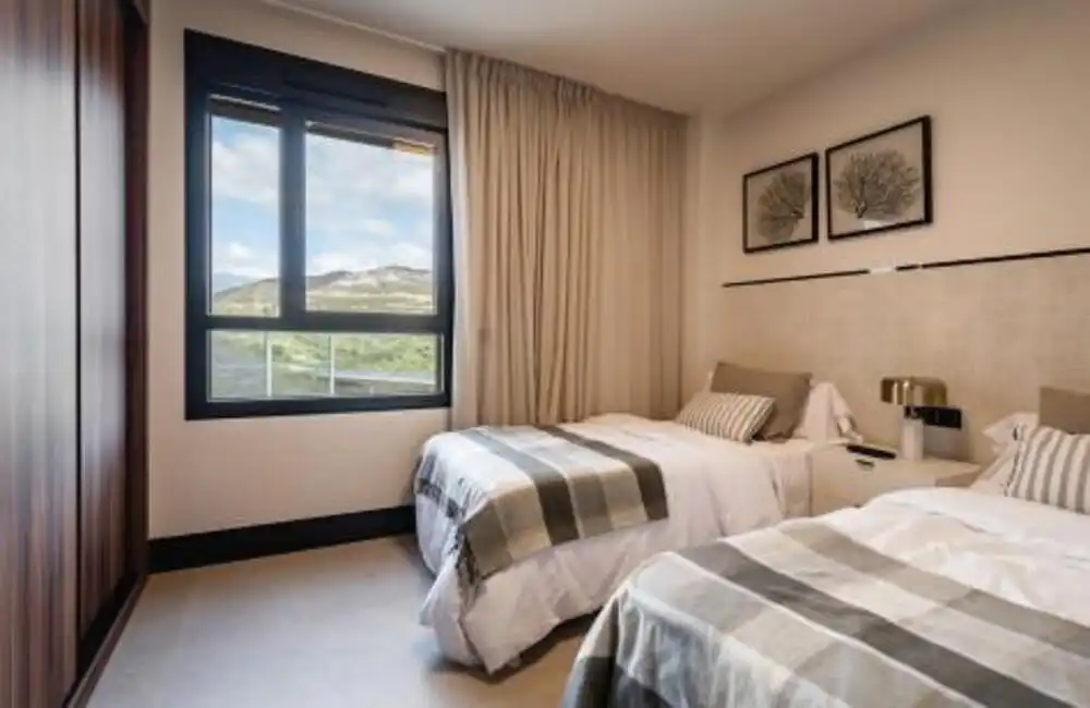 Bedroom of Attic for rent in Marbella  with Air Conditioner, Terrace and Swimming Pool