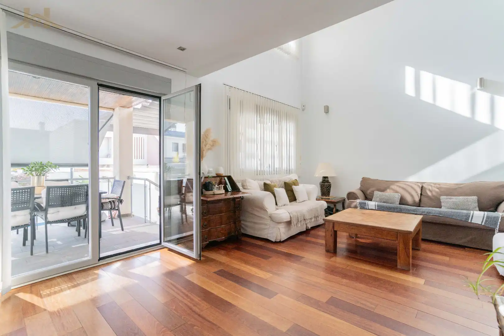 Sala de estar de Casa adosada en venta en Torrejón de Ardoz con Amueblado