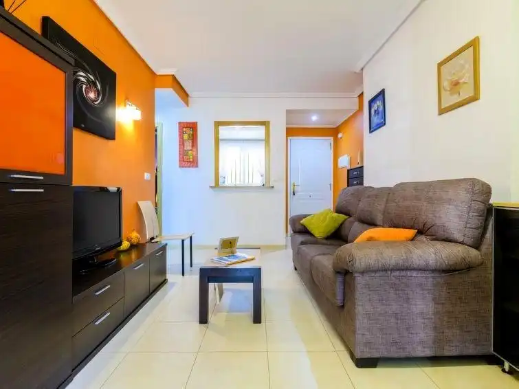 Living room of Apartments for sale in Oropesa del Mar / Orpesa  with Air Conditioner, Heating and Private garden