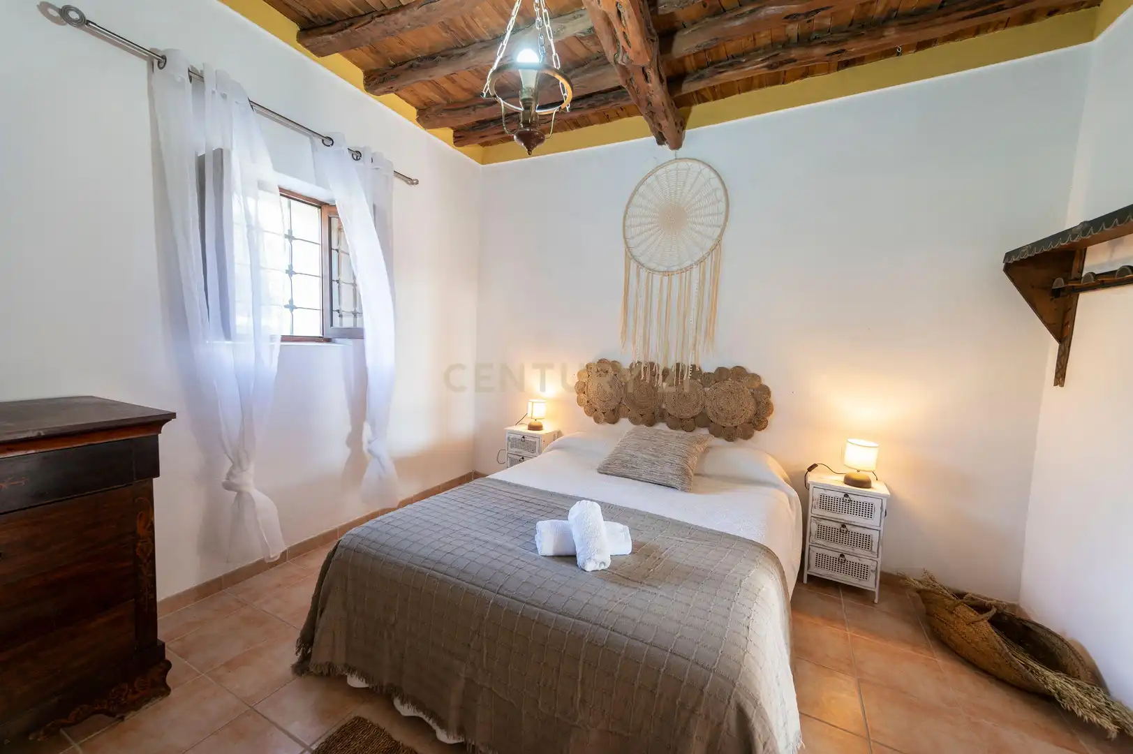 Schlafzimmer von Haus oder Chalet zur Miete in Sant Josep de sa Talaia mit Klimaanlage, Privatgarten und Möbliert