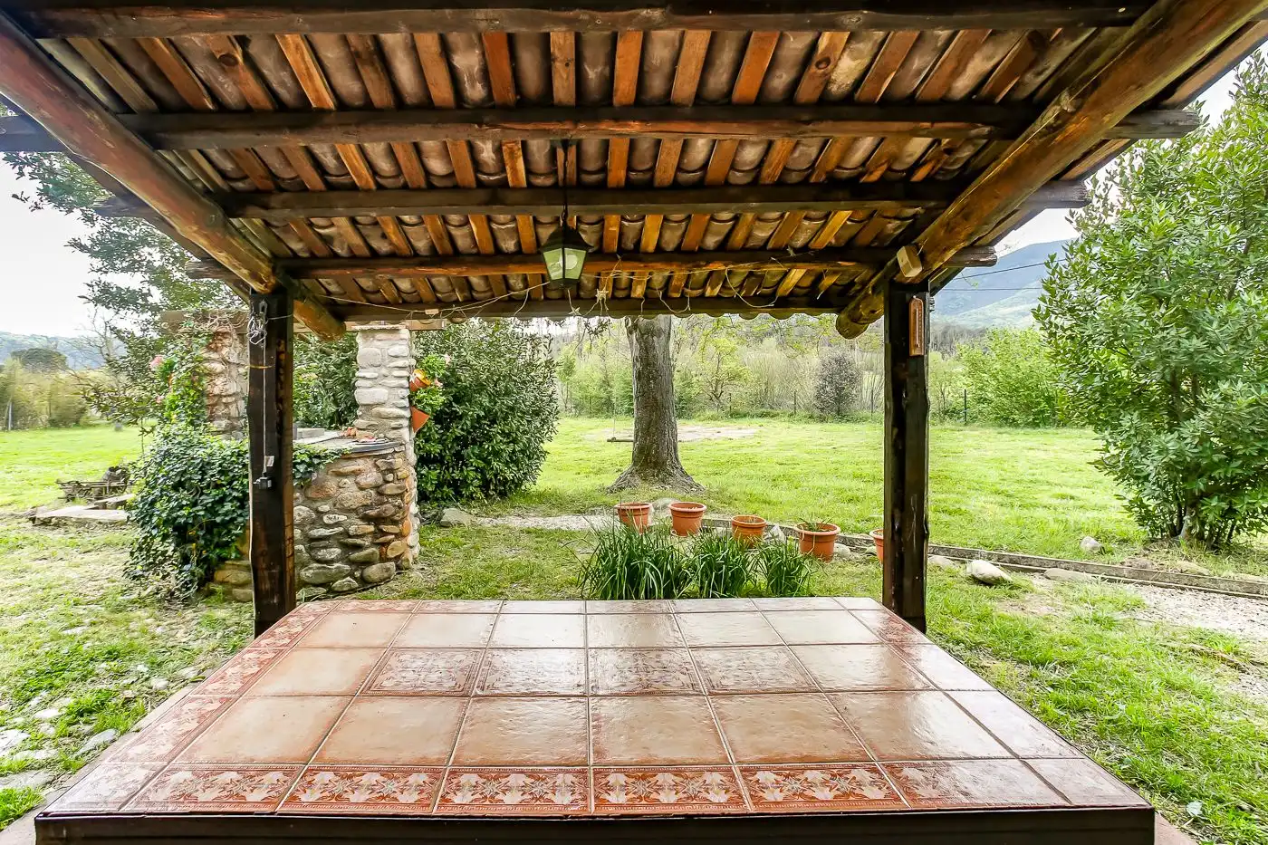 Terrassa de Finca rústica en venda en La Cellera de Ter amb Jardí privat i Terrassa