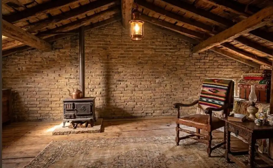 Sala d'estar de Finca rústica en venda en Salas de Bureba amb Traster i Moblat
