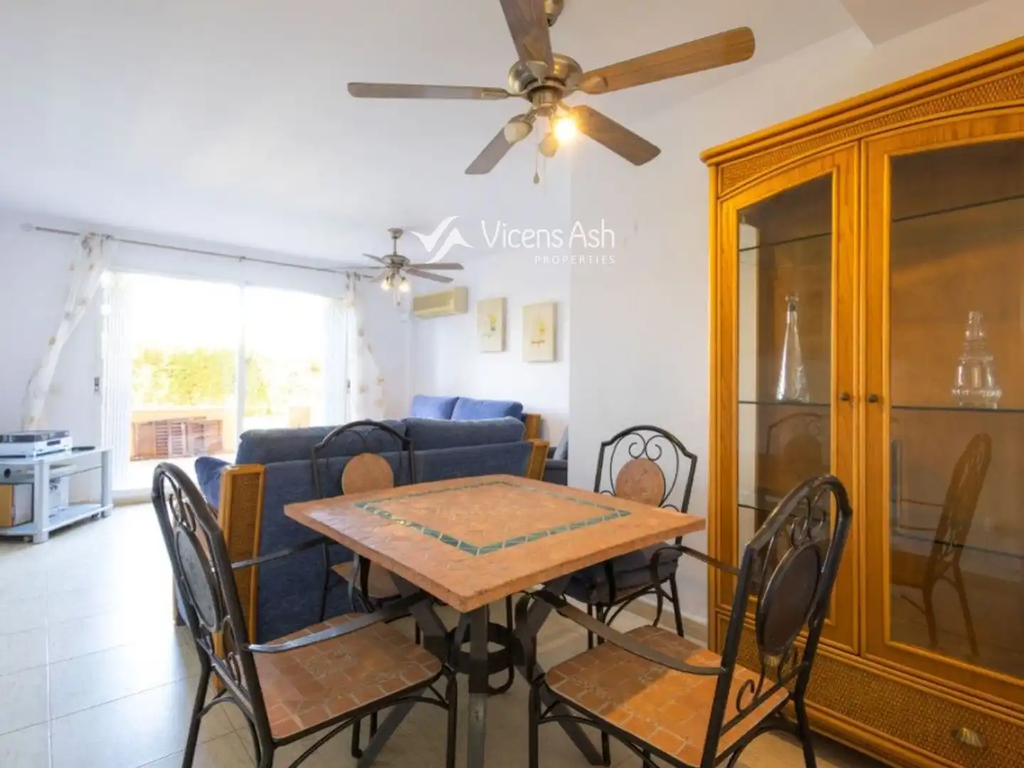 Esszimmer von Wohnung zum Verkauf in Jávea / Xàbia mit Klimaanlage, Terrasse und Schwimmbad