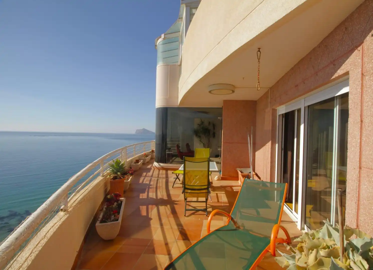 Terrace of Apartments for sale in Calpe / Calp  with Air Conditioner, Heating and Private garden