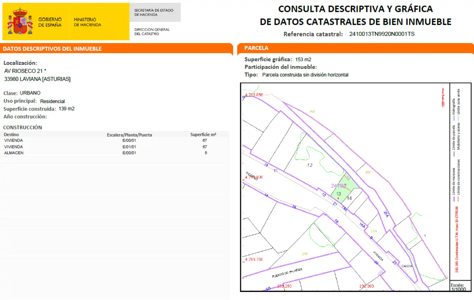 Adossat amb jardí en venda a Pola de Laviana - AV RIOSECO 21, imagen 22