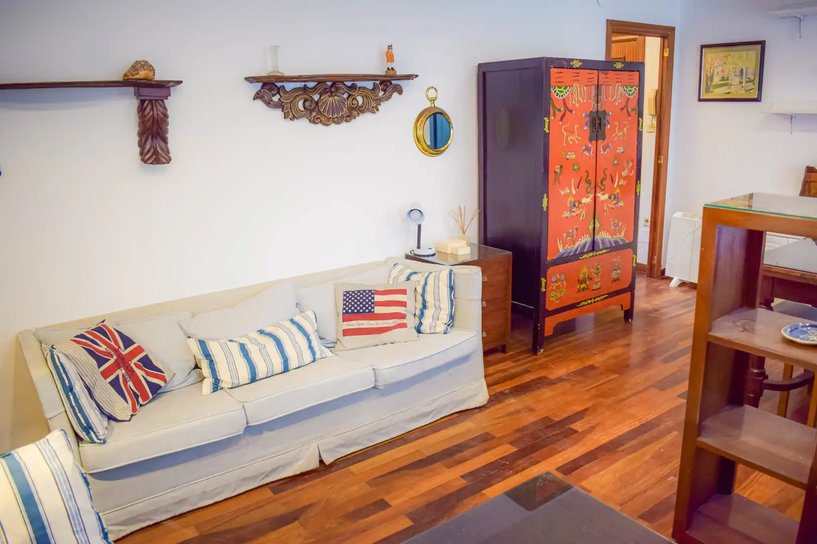 Living room of Apartments for rent to own in Santander  with Heating, Parquet flooring and Furnished
