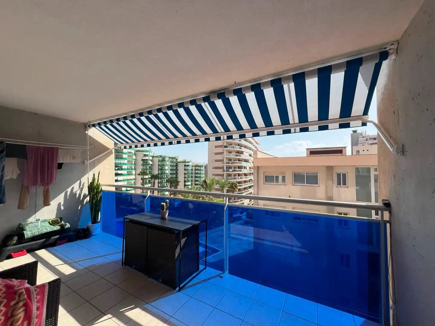 Terraza de Apartamento en venta en Villajoyosa / La Vila Joiosa con Jardín privado, Terraza y Piscina comunitaria