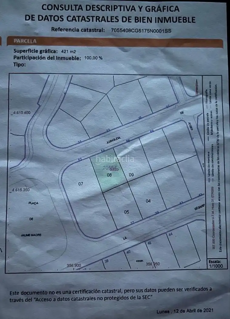 Terreny residencial en venda a Avinguda Francesc Macià 54, imagen 2