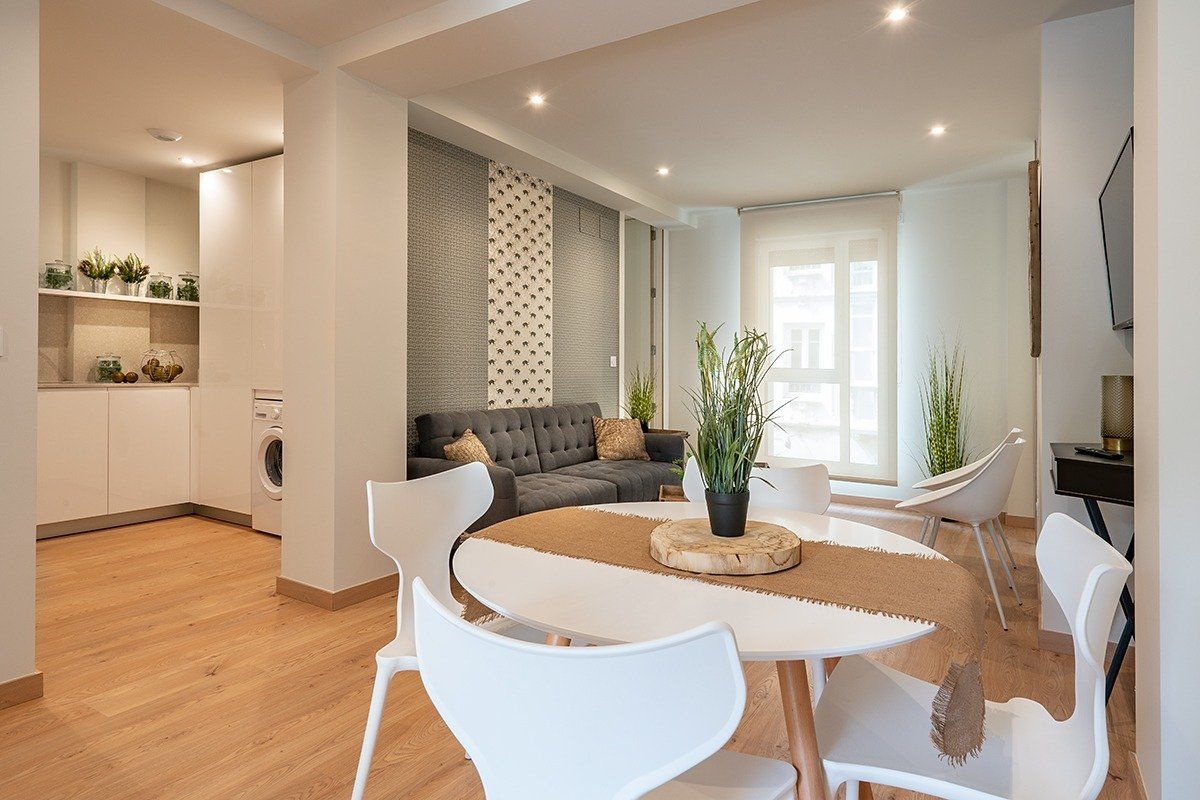 Living room of Flat for rent in Santander  with Furnished and Balcony