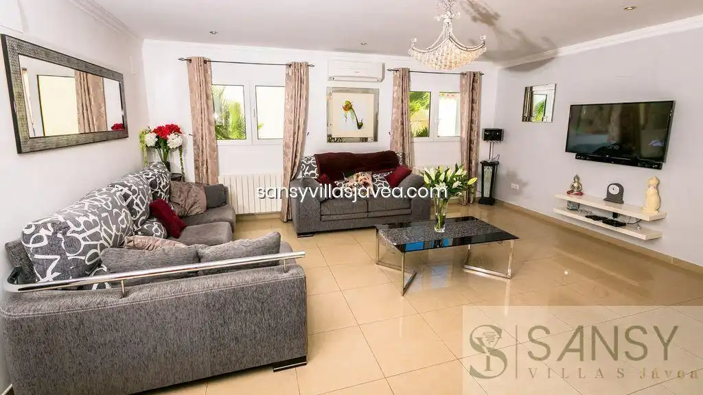 Living room of Houses for sale in Jávea / Xàbia  with Air Conditioner and Storage room