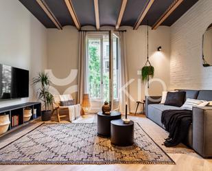 Living room of Apartment to rent in  Barcelona Capital  with Air Conditioner, Heating and Furnished