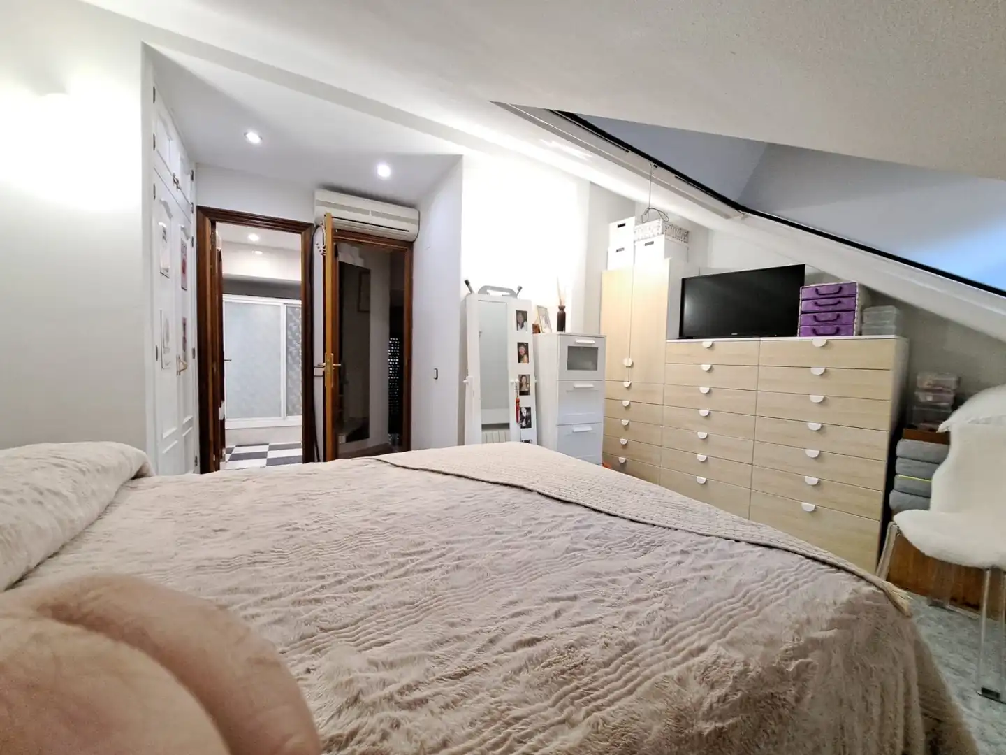 Schlafzimmer von Maisonette zum Verkauf in Pinto mit Klimaanlage, Heizung und Parkett