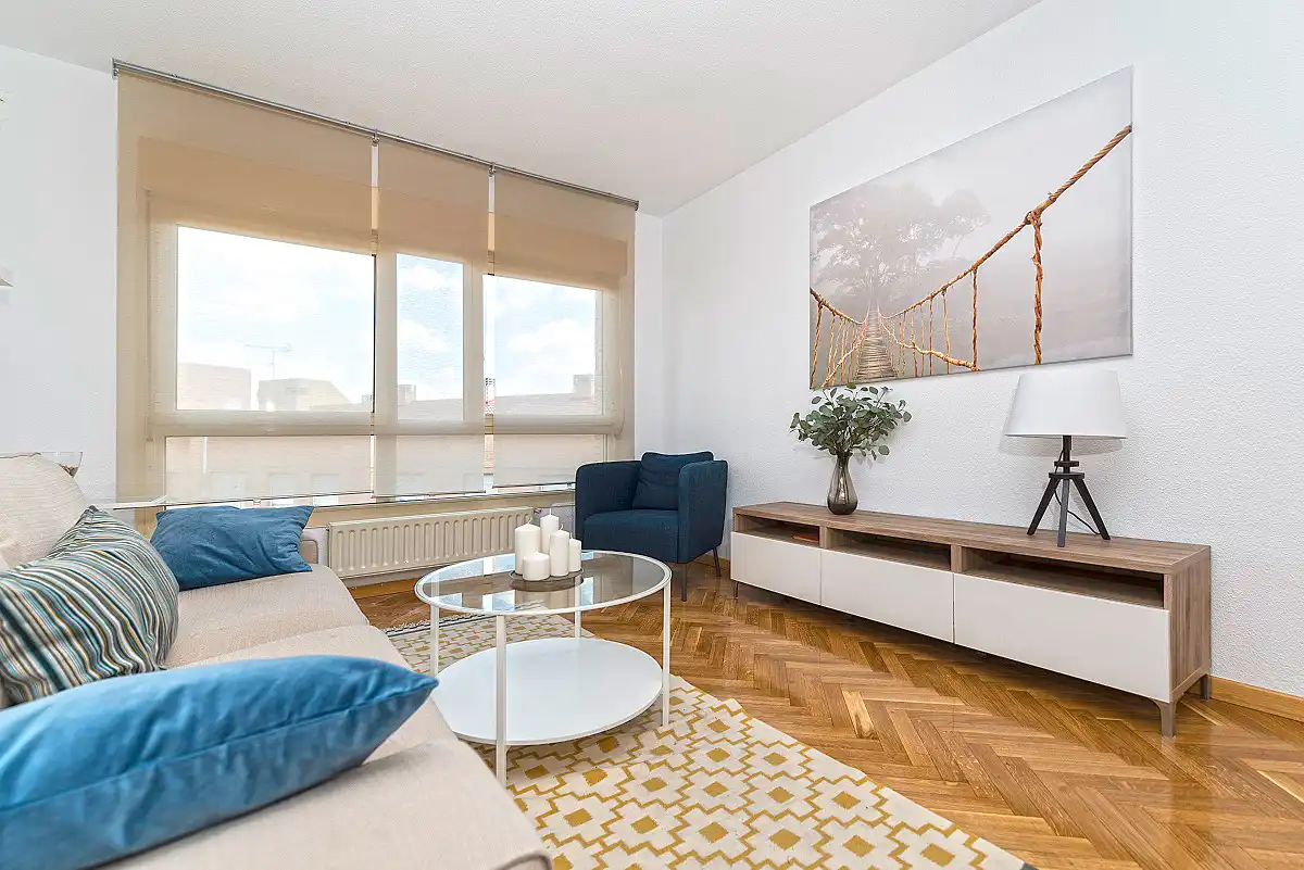 Sala de estar de Piso en venta en Alcorcón con Parquet