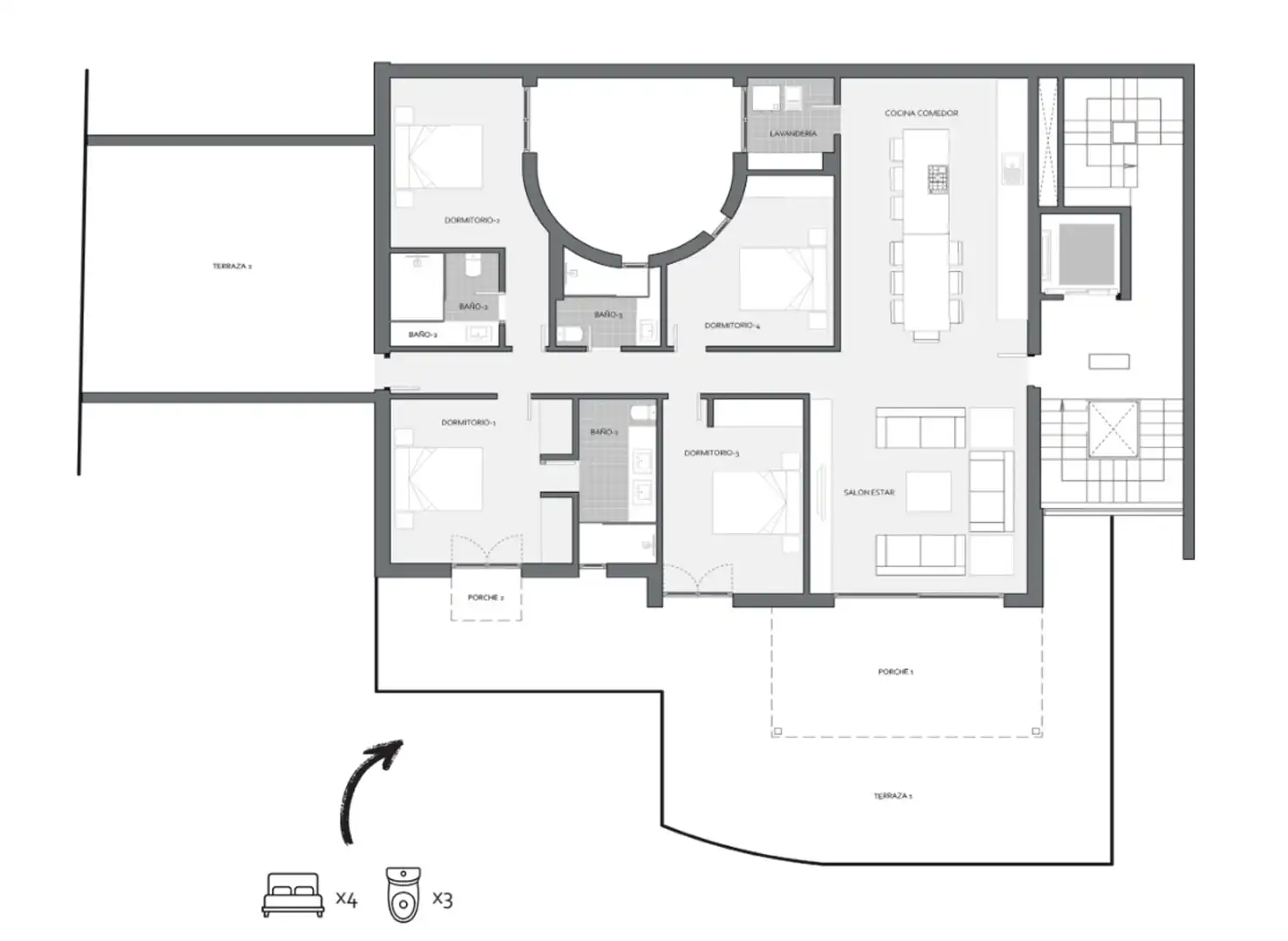 Apartment with terrace for sale in Costa de la Calma, imagen 2