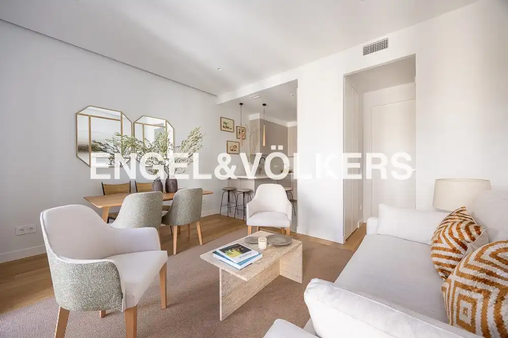 Living room of Flat for rent in Barrio de Salamanca