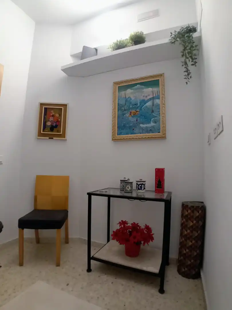 Sala d'estar de Casa adosada en venda en Málaga amb Piscina