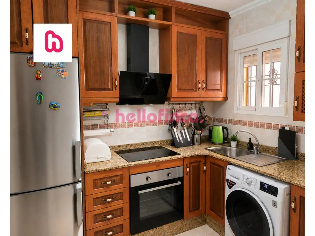 Küche von Wohnung zum Verkauf in Orihuela mit Klimaanlage, Heizung und Privatgarten