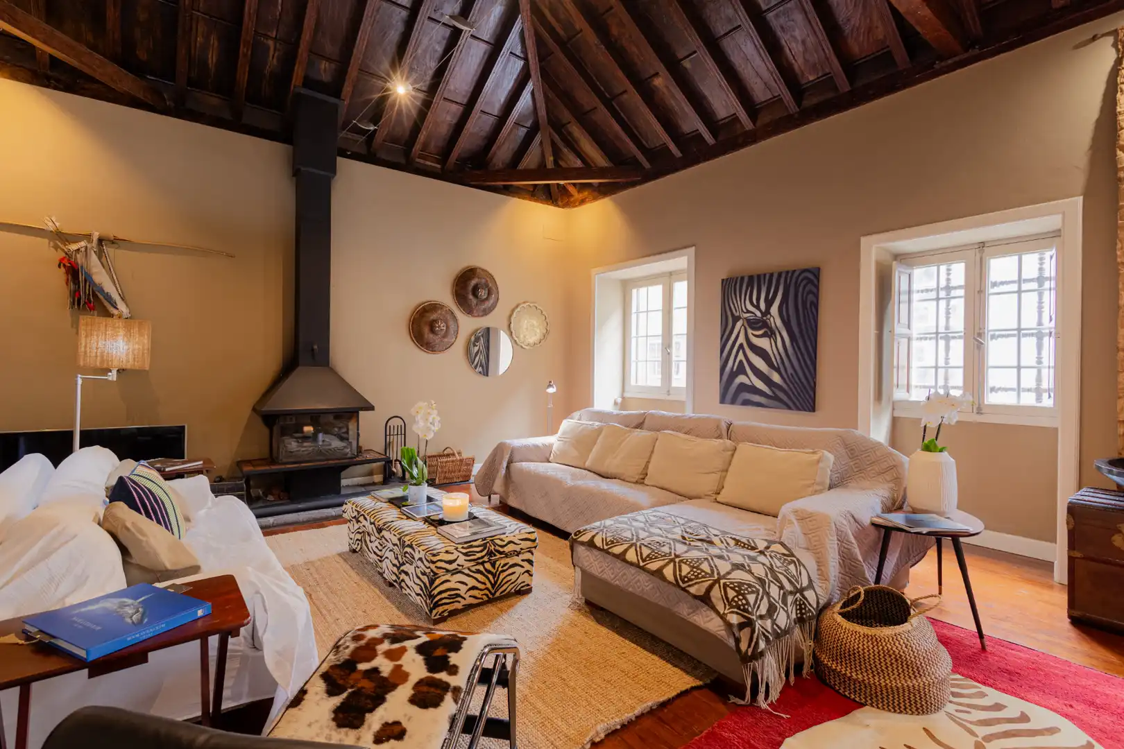 Sala d'estar de Casa o xalet en venda en La Orotava amb Jardí privat, Parquet i Moblat