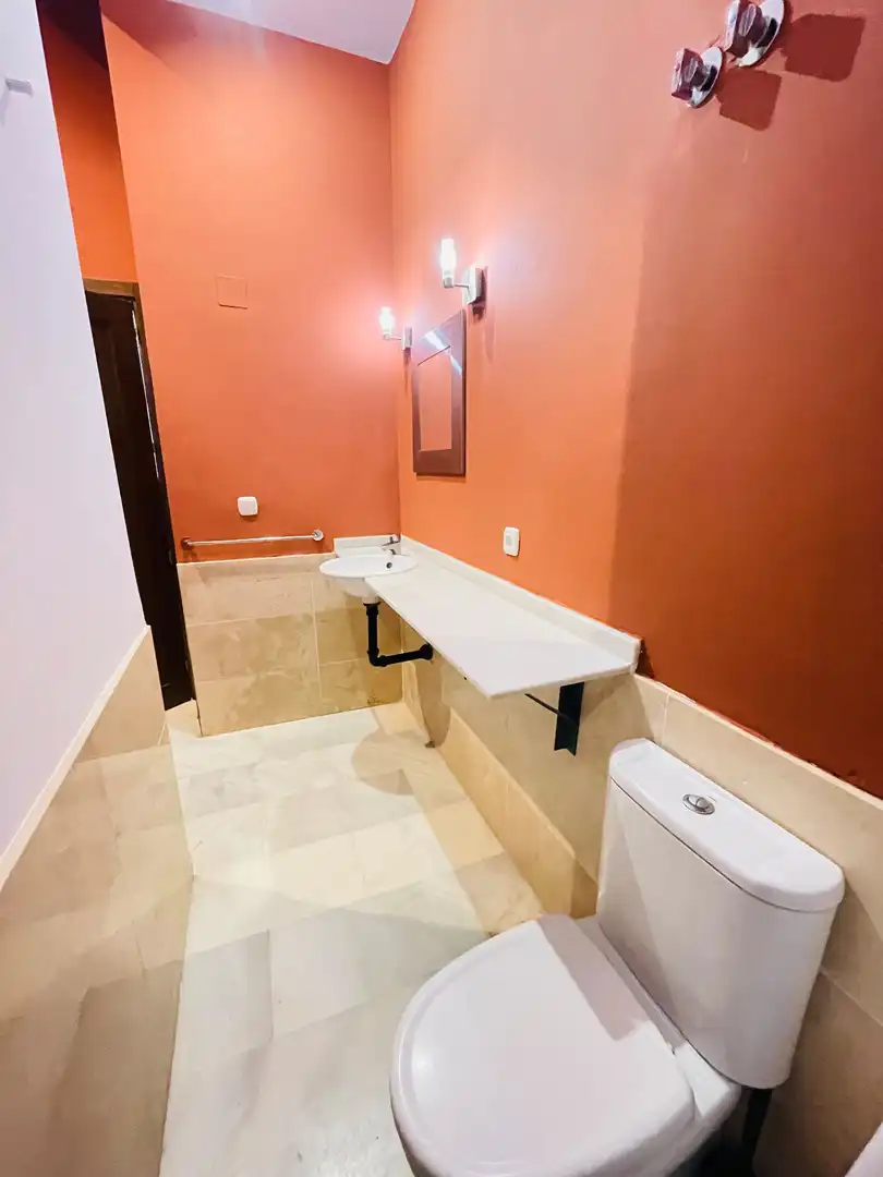 Bany de Dúplex de lloguer en Málaga amb Aire condicionat, Calefacció i Moblat