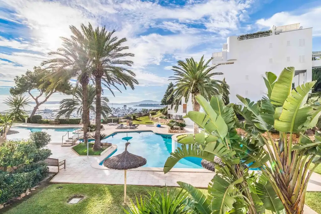 Piscina de Apartamento en venta en Calvià con Aire acondicionado, Terraza y Piscina comunitaria