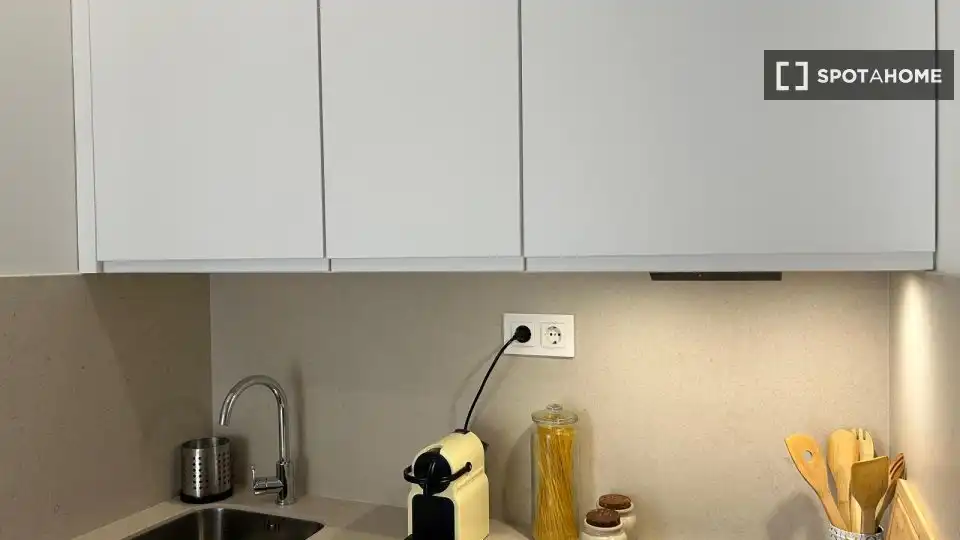 Kitchen of Flat for rent in Madrid  with Air Conditioner, Heating and Furnished
