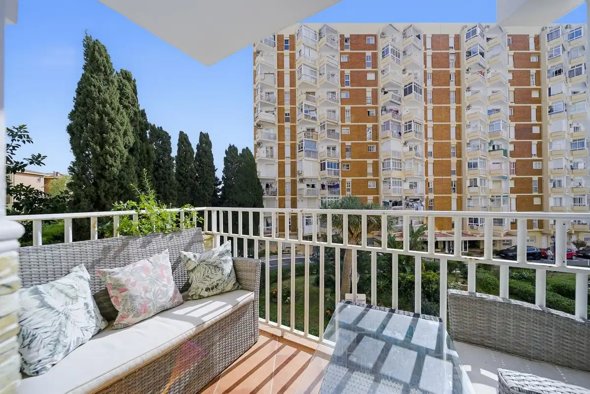Balcony of Apartments for sale in Benalmádena  with Air Conditioner and Community pool