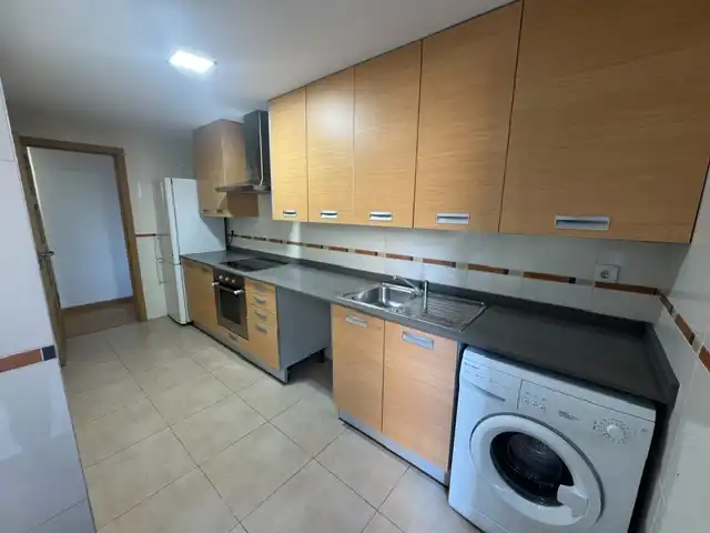 Kitchen of Flat for sale in L'Alcora  with Air Conditioner, Parquet flooring and Furnished