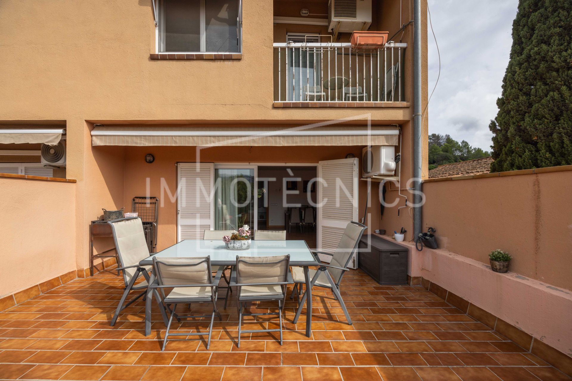 Terrace of House or chalet for sale in Bigues i Riells del Fai  with Air Conditioner, Heating and Parquet flooring