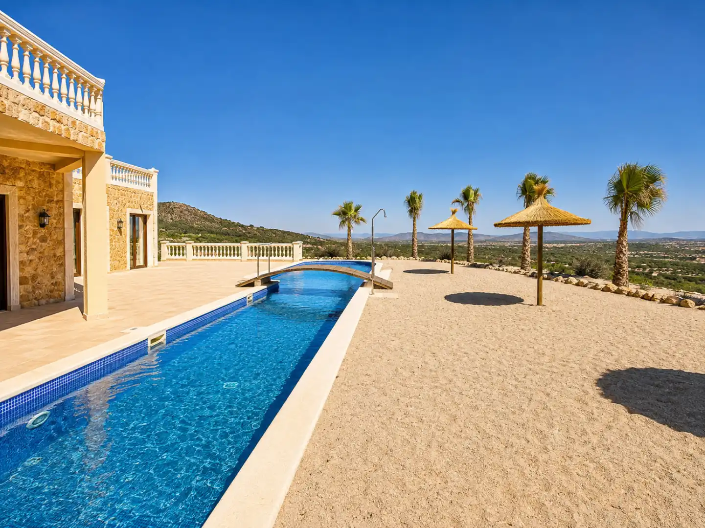 Swimming pool of Houses for rent in Alaró  with Air Conditioner, Heating and Storage room