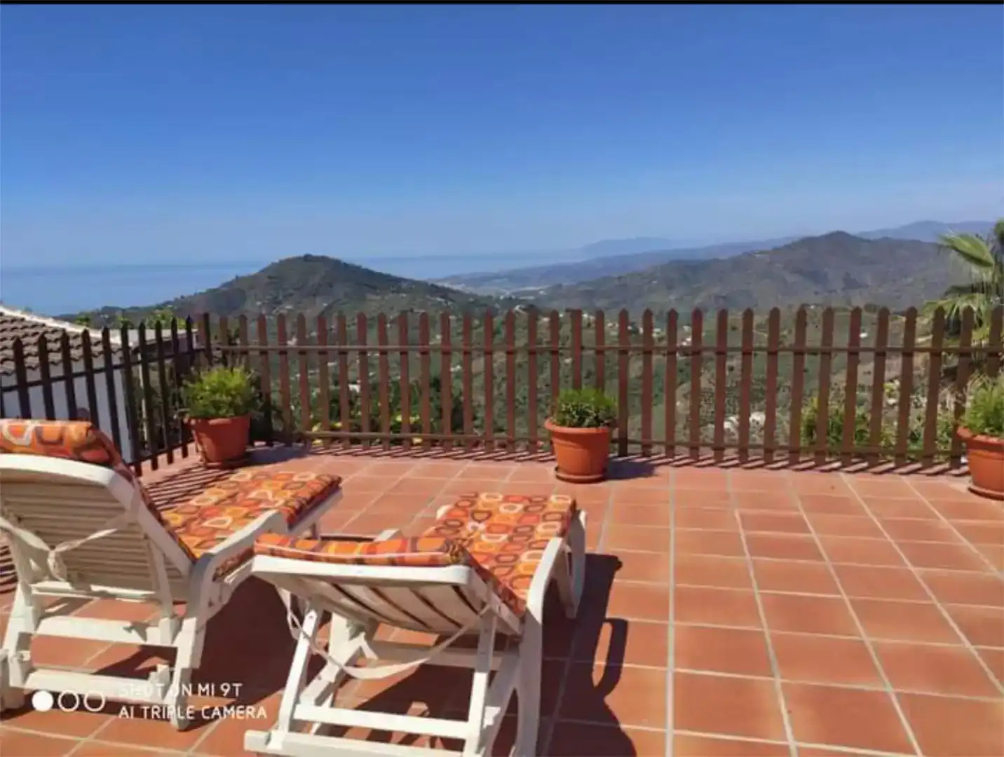 Terraza de Finca rústica de alquiler en Cómpeta, Málaga