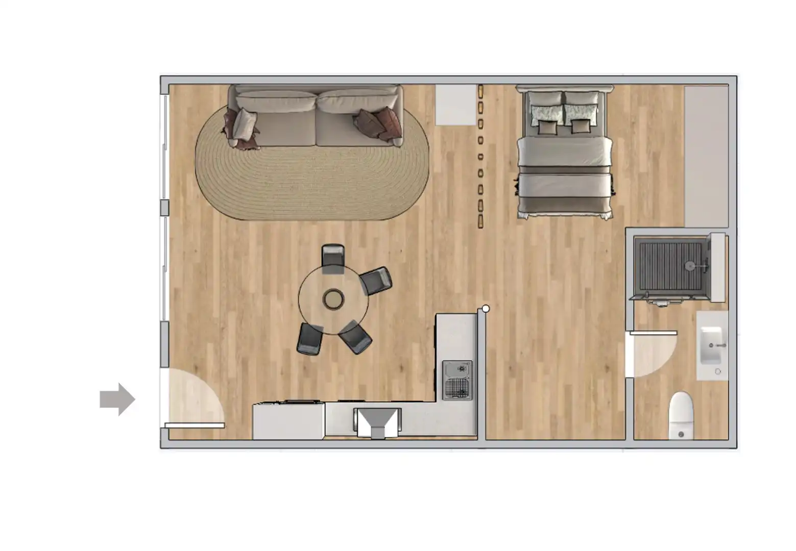 Bedroom of Flat for sale in Almuñécar  with Air Conditioner