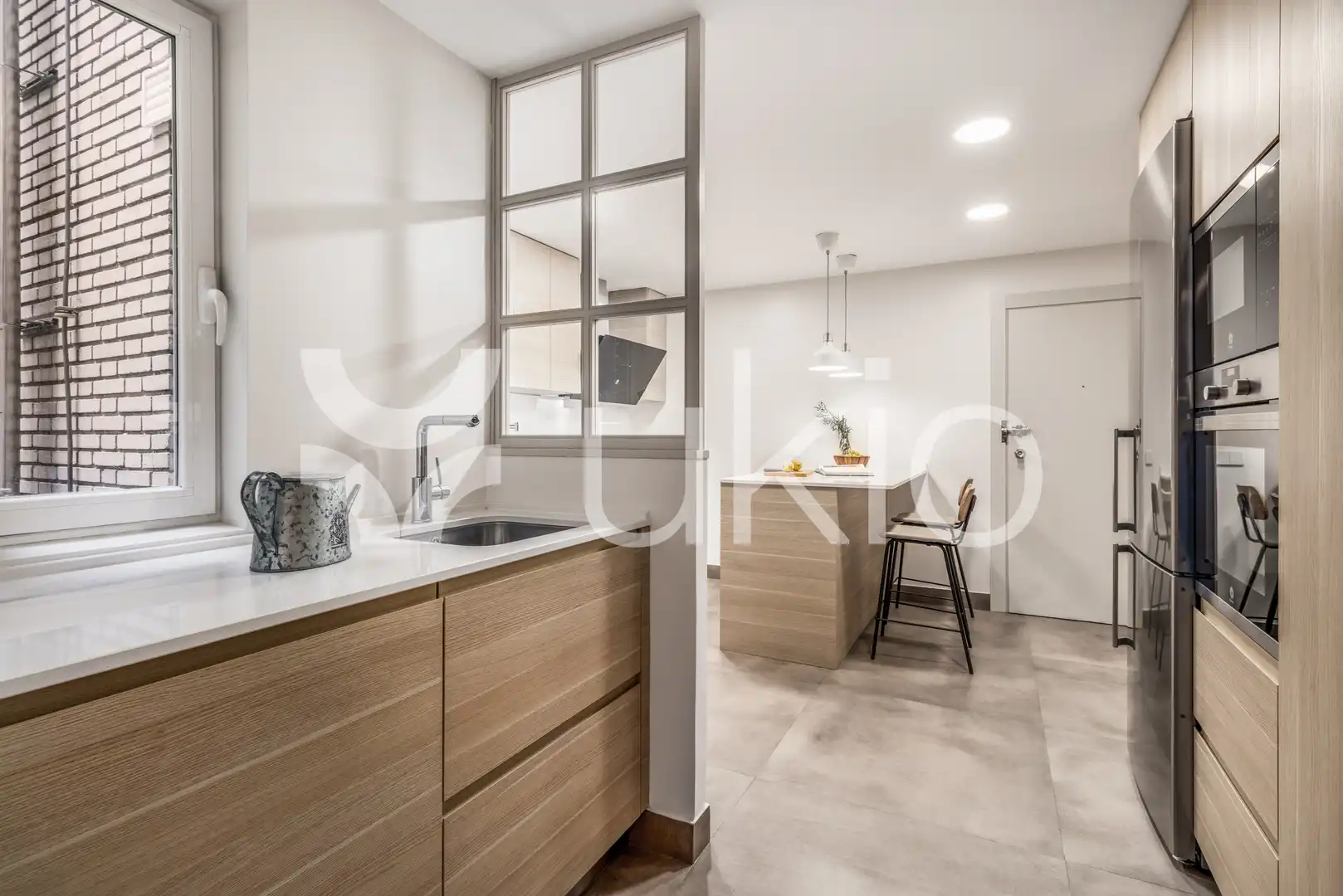 Kitchen of Apartments for rent in Madrid  with Air Conditioner, Heating and Terrace