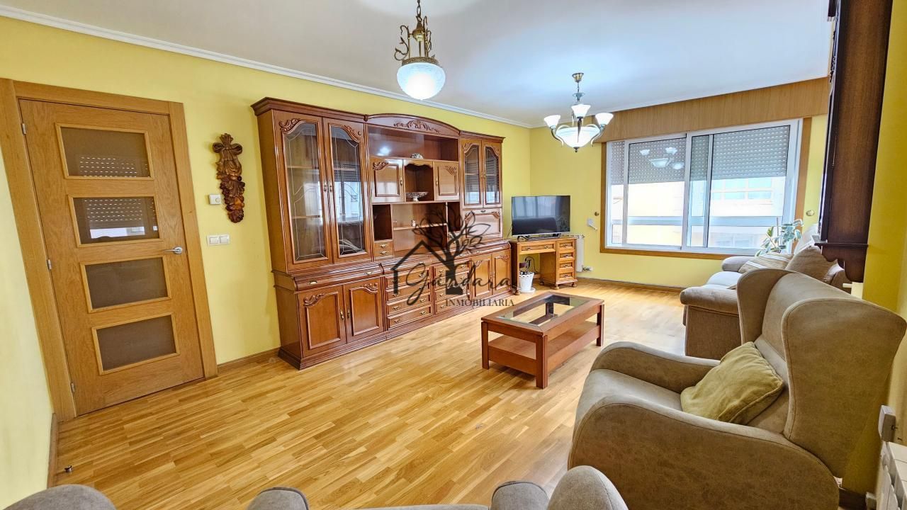 Living room of Flat for sale in Narón  with Heating, Terrace and Storage room