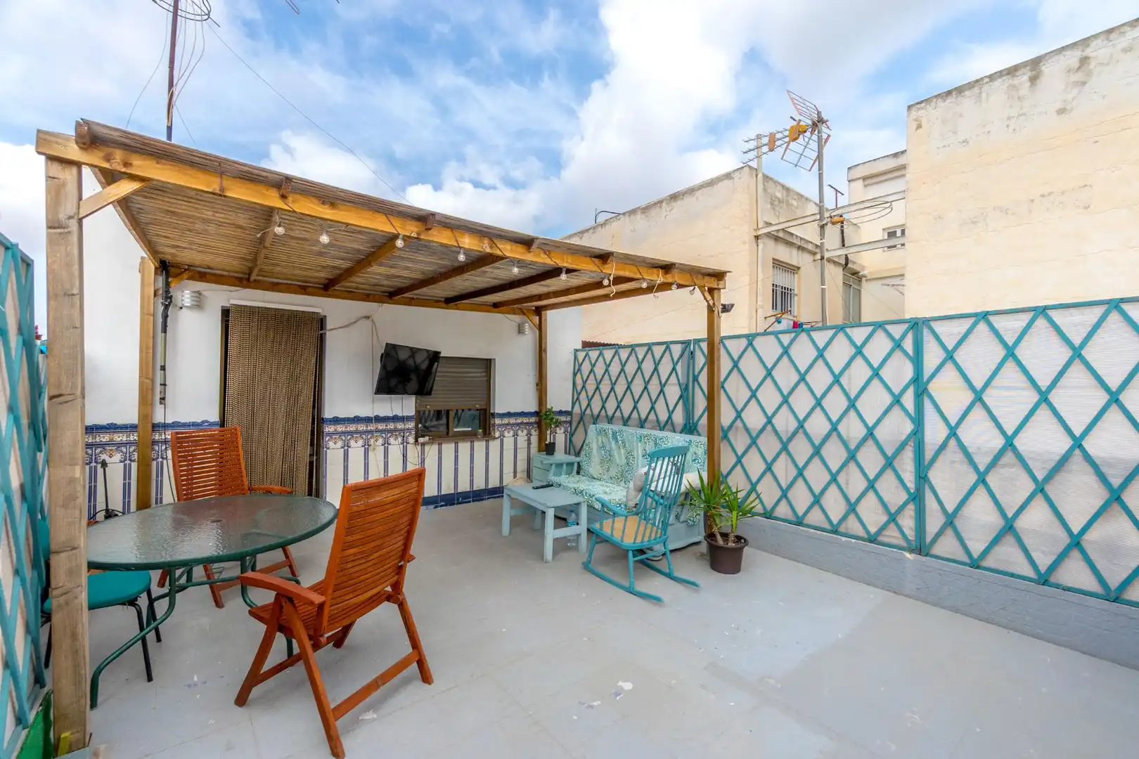 Terraza de Casa adosada en venta en Rojales con Aire acondicionado