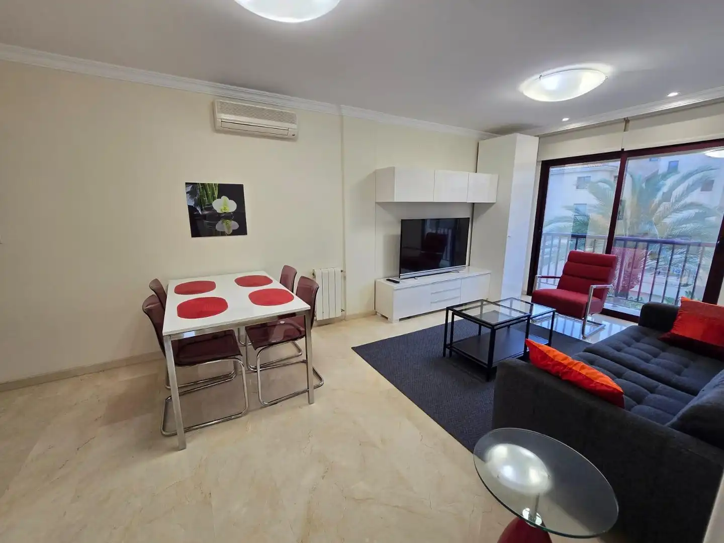 Living room of Apartments for rent in L'Alfàs del Pi  with Air Conditioner, Heating and Terrace