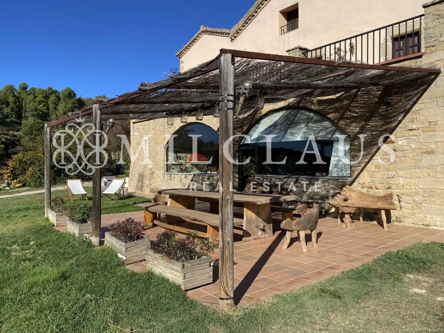 Terrassa de Finca rústica en venda en Talamanca amb Aire condicionat, Calefacció i Jardí privat