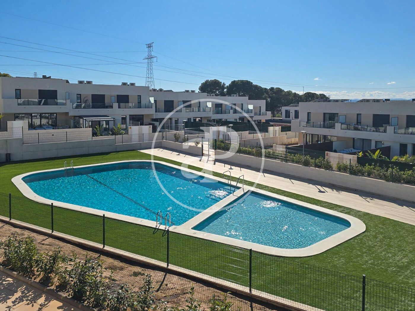 Swimming pool of Flat to rent in Bétera  with Air Conditioner, Heating and Private garden