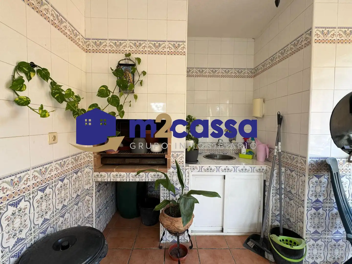 Cuina de Casa o xalet en venda en Puerto Lumbreras amb Jardí privat, Terrassa i Piscina