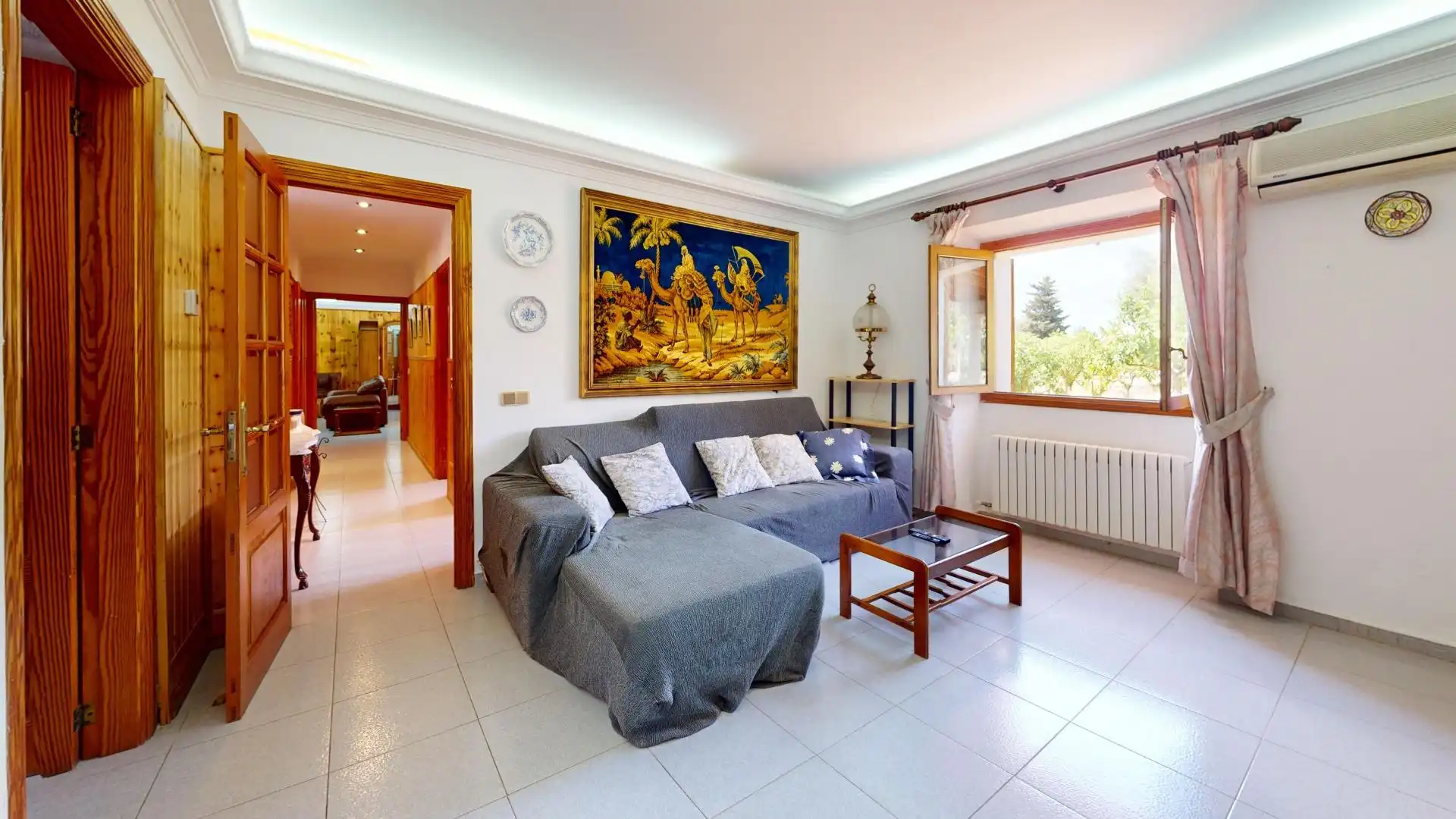 Living room of Country homes for sale in  Palma de Mallorca  with Air Conditioner, Heating and Private garden