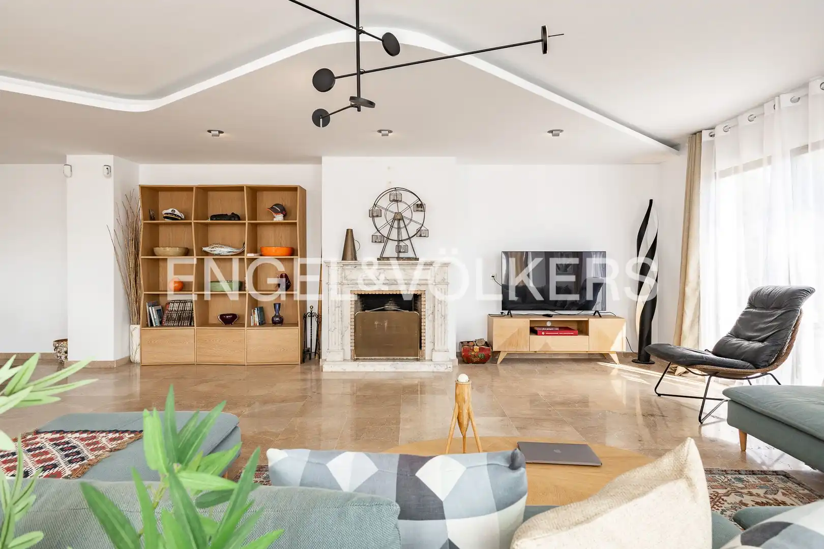 Living room of Houses for rent in Caldes d'Estrac  with Air Conditioner, Heating and Private garden