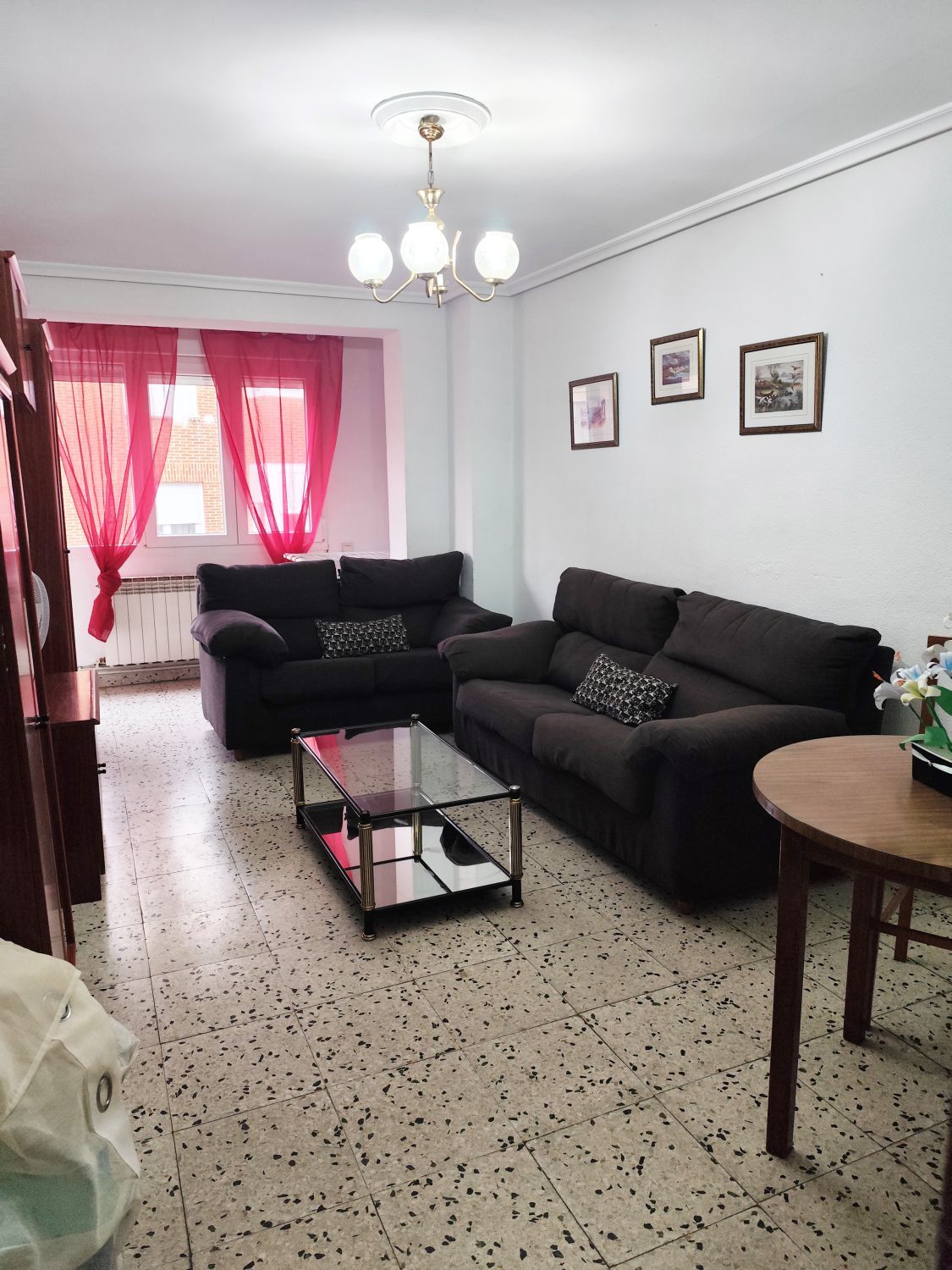 Sala d'estar de Pis en venda en Palencia Capital amb Calefacció i Terrassa