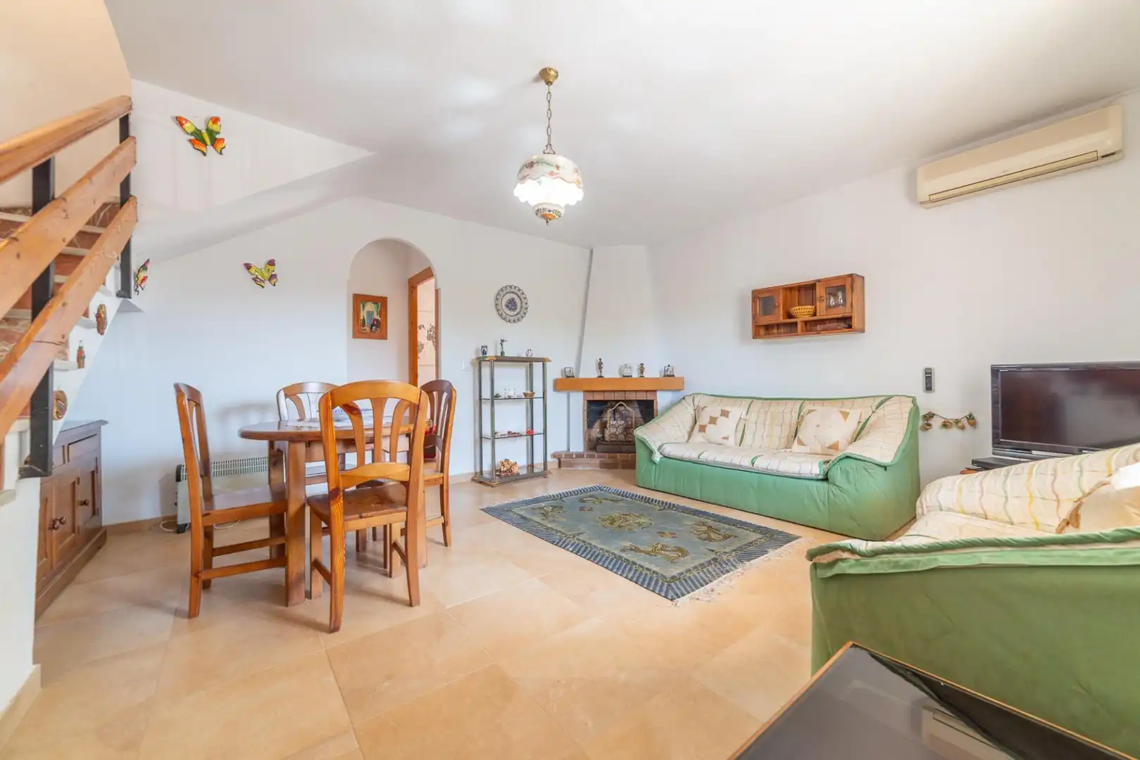 Sala de estar de Casa adosada en venta en San Javier con Aire acondicionado, Calefacción y Jardín privado