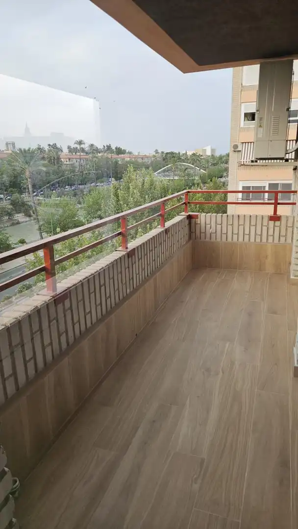 Balcony of Flat for rent in Murcia  with Air Conditioner, Heating and Terrace