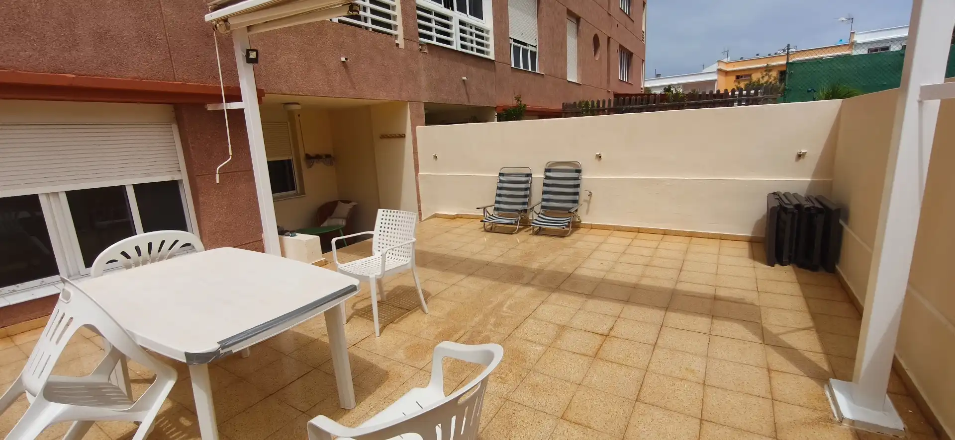 Terrasse von Wohnungen zur Miete in Punta del Hidalgo