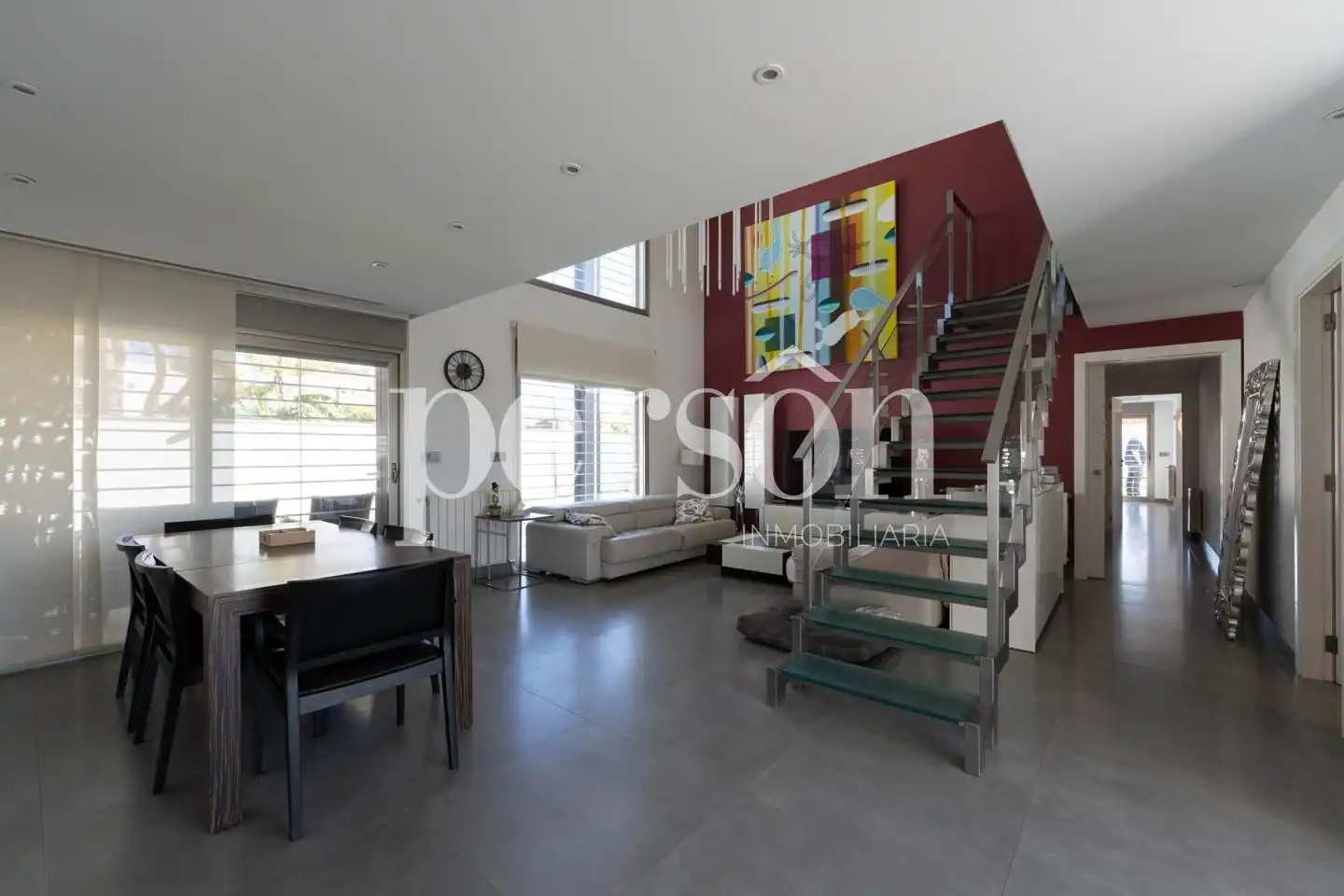 Sala de estar de Casa o chalet en venta en La Pobla de Vallbona con Aire acondicionado, Calefacción y Jardín privado