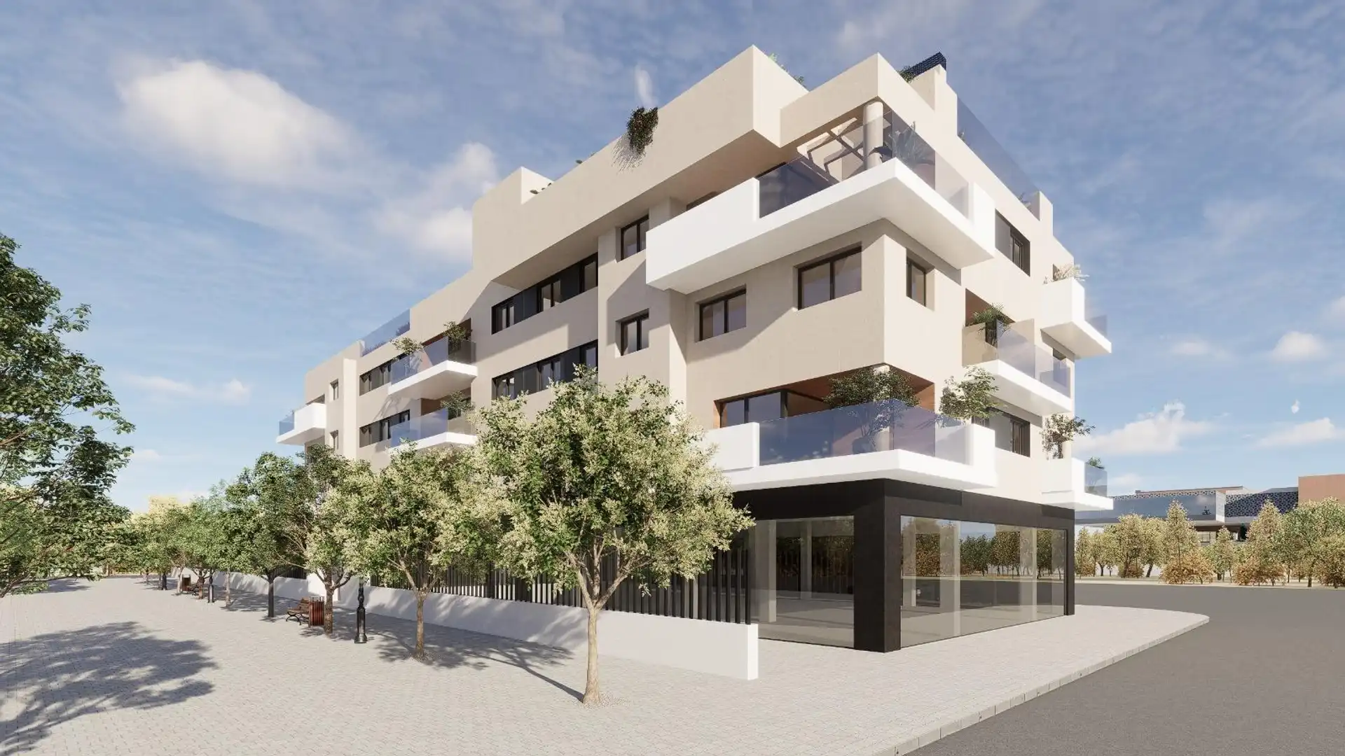 Exterior view of Flat for sale in  Murcia Capital  with Air Conditioner, Terrace and Storage room