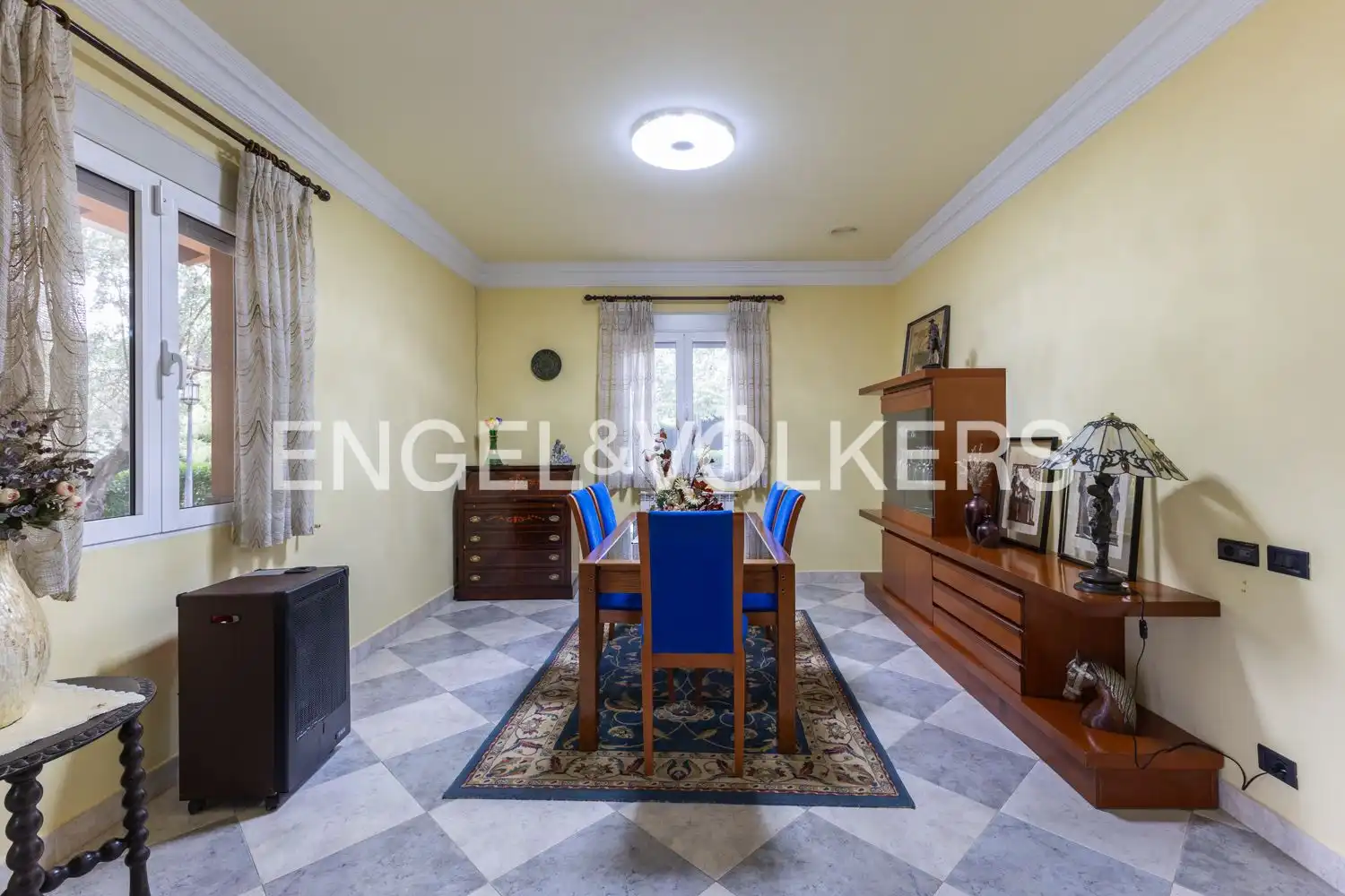 Comedor de Casa o chalet en venta en Enguera con Aire acondicionado, Calefacción y Jardín privado
