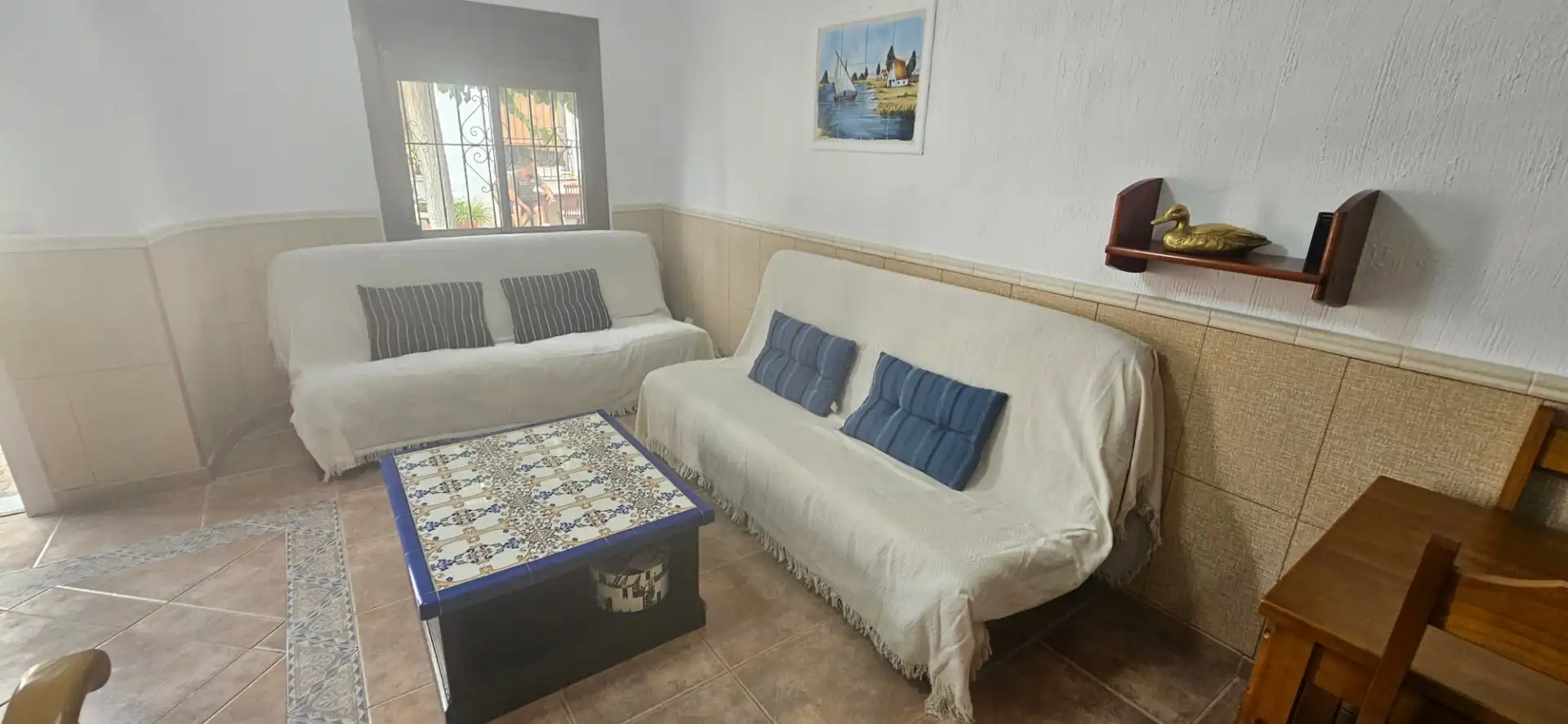 Living room of Flat for rent in El Campello  with Air Conditioner, Heating and Furnished