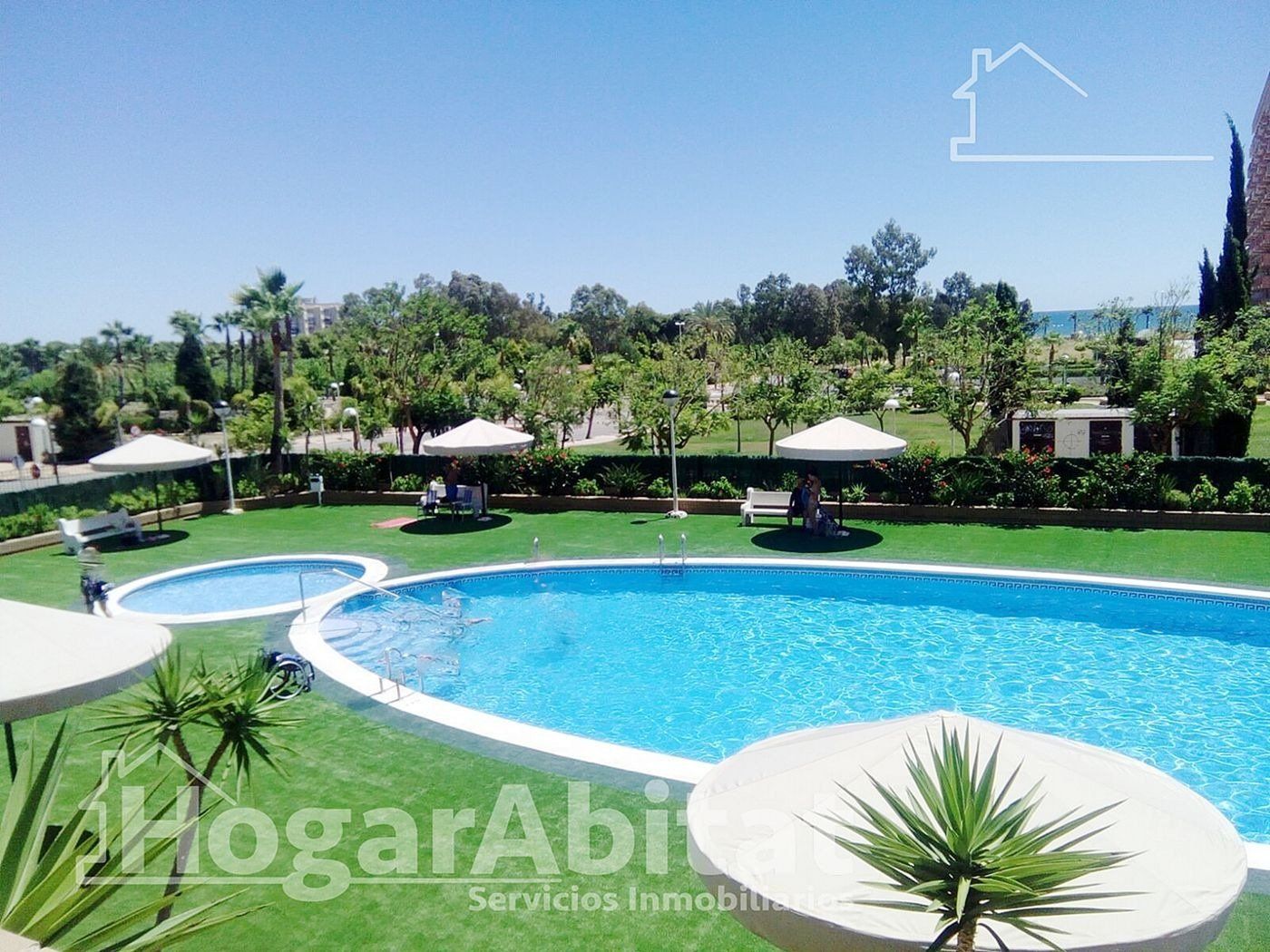 Piscina de Pis en venda en Oropesa del Mar / Orpesa amb Aire condicionat, Jardí privat i Terrassa